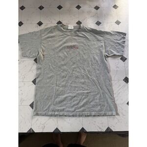 Gildan Ultra‎ Cotton Heavyweight T Shirt Large Gray Volleyball Graphic USA Coach